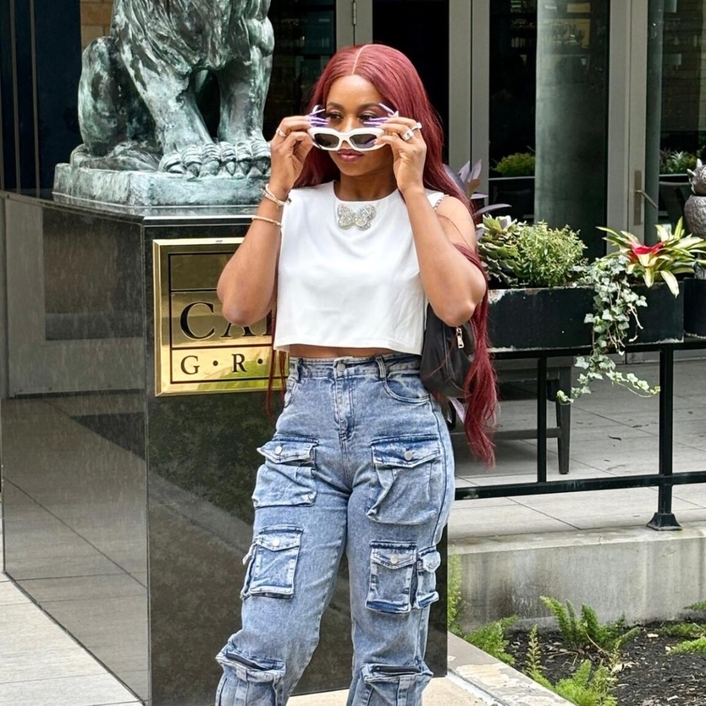 Cay High Rise Cargo Jeans